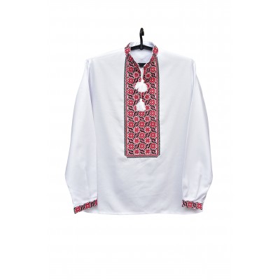 Embroidered shirt "Kyiv Sun Red"